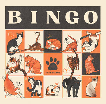 Cat BINGO card (2025)
